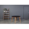 GENOVA BLACK TABLE TOP Ø100-140  oak table with extention