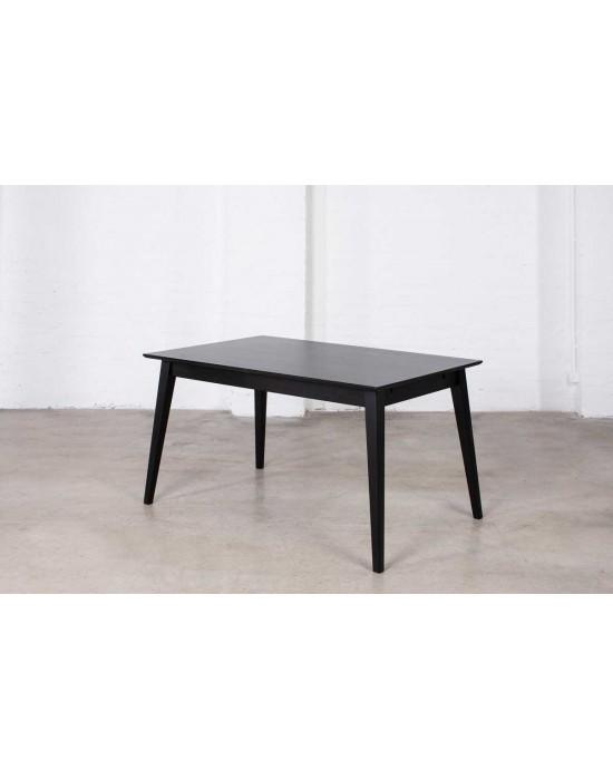 URBANO BLACK 140-230X90 juodas  ąžuolinis, prasiilginantis  stalas