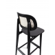 LULA BLACK CANE (66cm) pusbāra krēsls