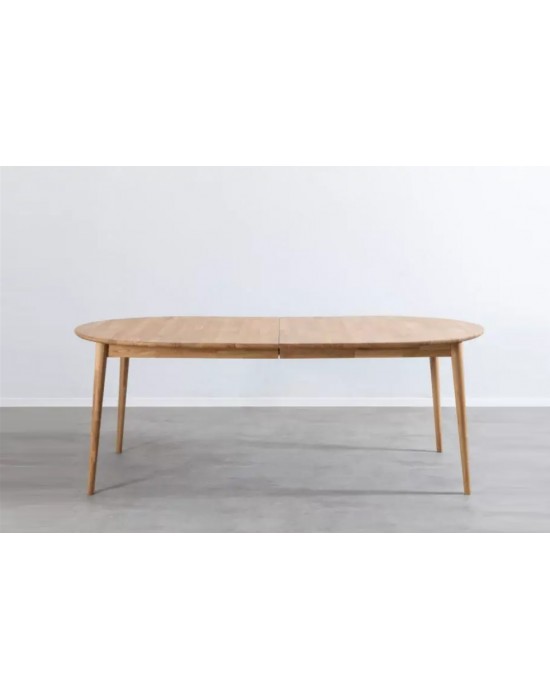 FUTURA 210-250X110 oval oak table with extention