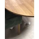 MODERNA OVAL 160x100 baltom kojom industrinio stiliaus stalas