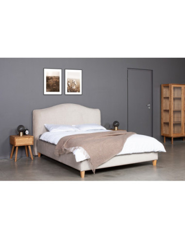 Bed ESTE 140, with slats and bedding box