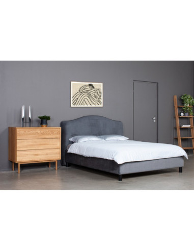 Bed ESTE 140, with slats and bedding box