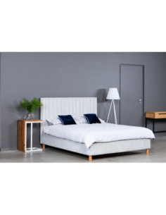 Bed GLAM 180, with slatted frame and bedding box