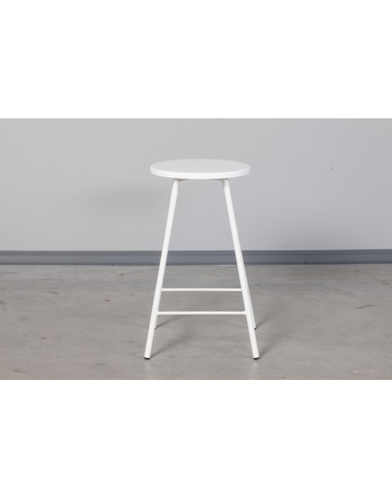 LOFT WHITE (60cm)  semi bar stool