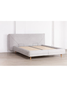 Bed INSPIRE 160, with slatted frame and bedding box