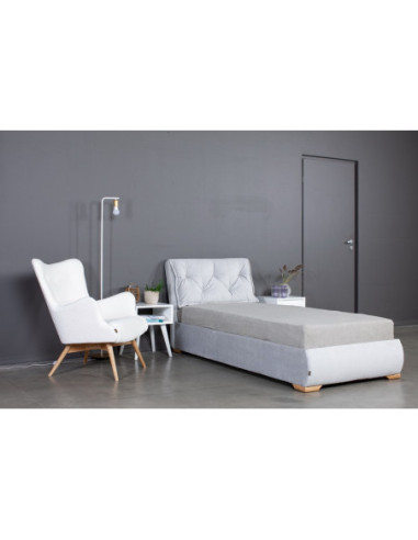 Bed AURA 90 with slats and bedding box