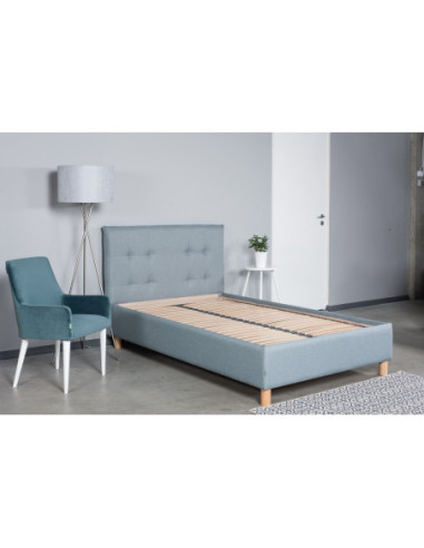 Bed HELSINKI 120, with slatted frame and bedding box