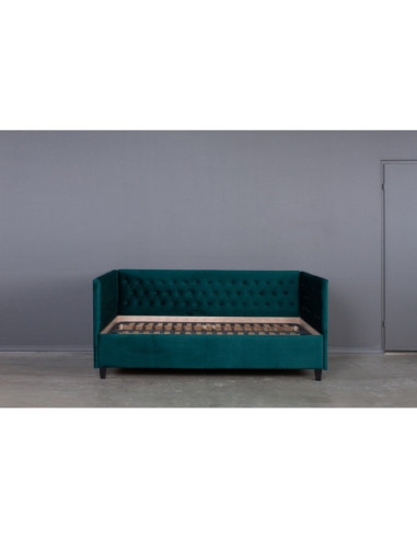 Bed NICA 120, with 3 sides, slats and bedding box