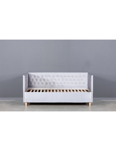 Bed NICA 90, with 3 sides, slats and bedding box