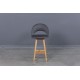LILLI oak base minkšta baro(72cm)kėdė