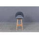 LILLI oak base minkšta baro(72cm)kėdė